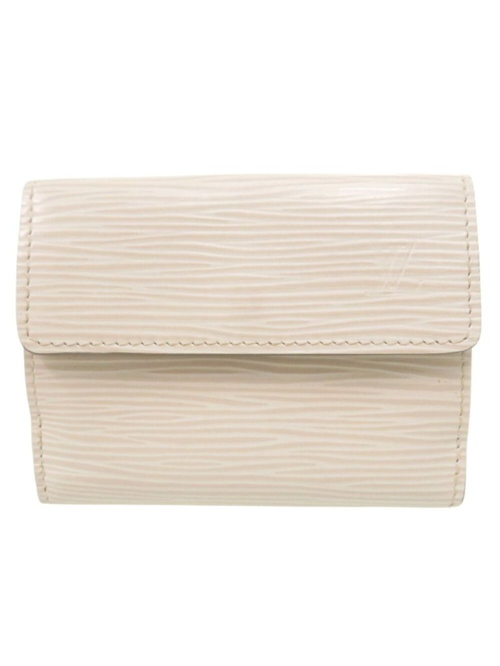 Louis Vuitton Ludlow Epi Leather Ivoire White Coin Purse